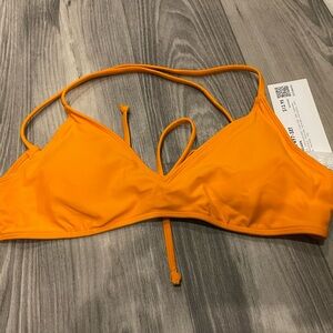 Vibrant Orange Bikini Top
